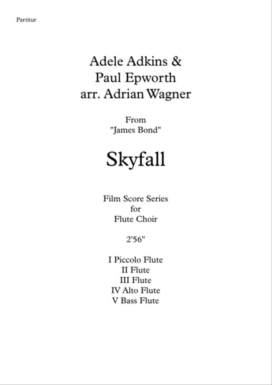 Skyfall Flute Choir scores gallery preview page 2