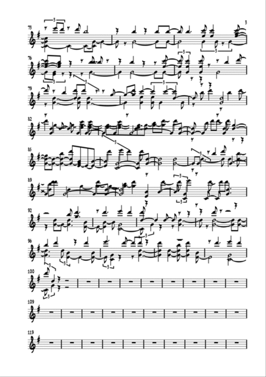 Graves Into Gardens Graves Into Gardens Guitar Solo scores gallery preview page 3