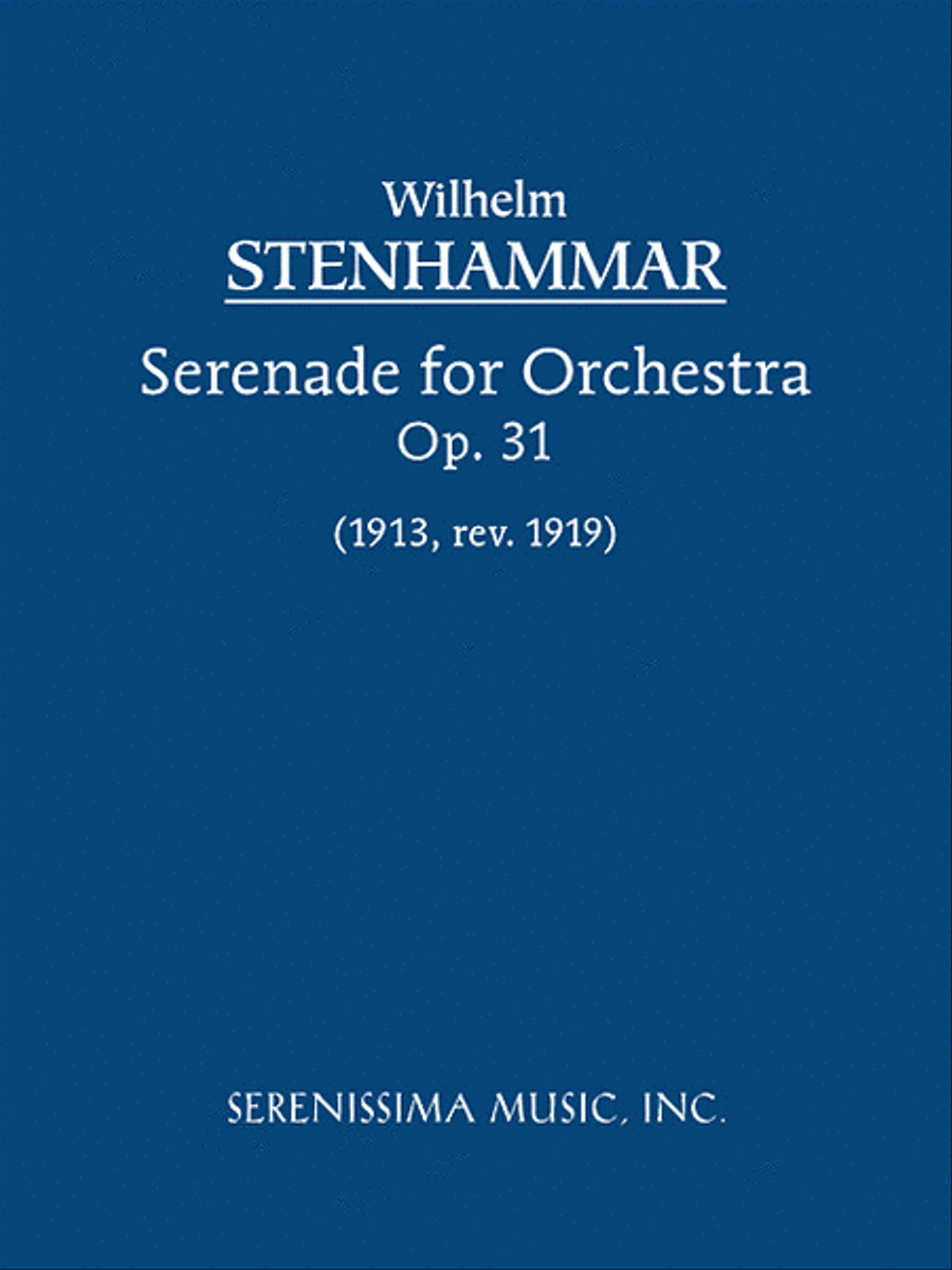 Serenade for Orchestra, Op.31 (1919 revision) Orchestra scores gallery preview page 1
