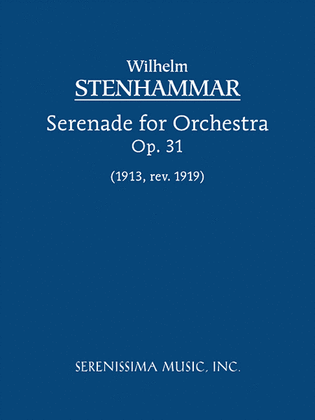 Book cover for Serenade for Orchestra, Op.31 (1919 revision)