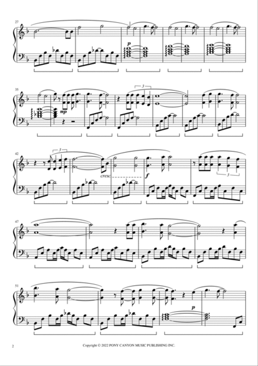 Red Swan Piano Solo scores gallery preview page 2