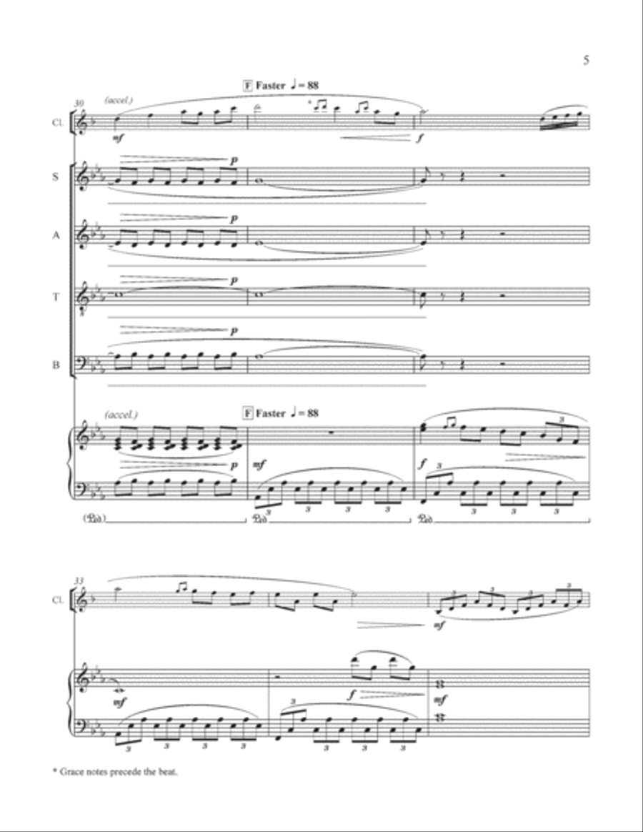 The Great Trees: 5. The Timbered Choir 4-Part scores gallery preview page 17