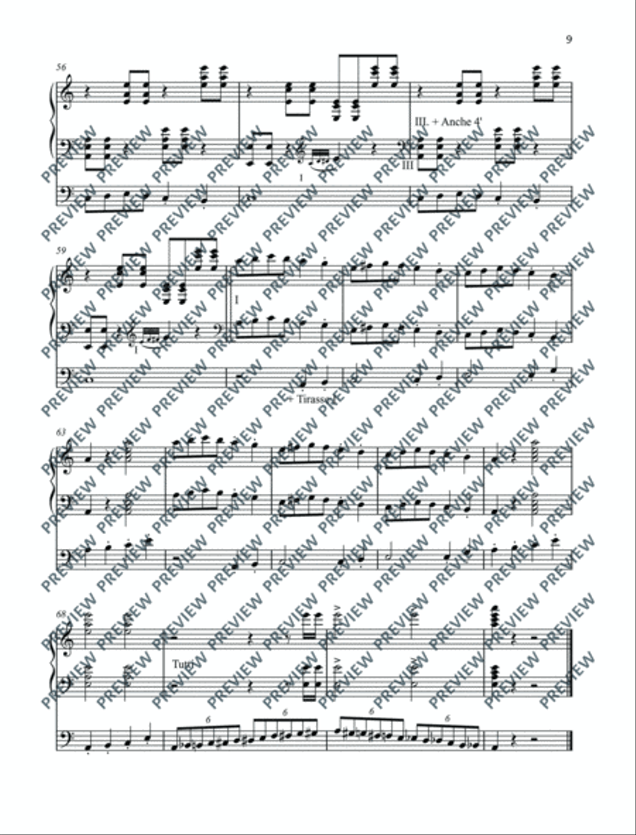 The Carnival of the Animals Organ scores gallery preview page 10