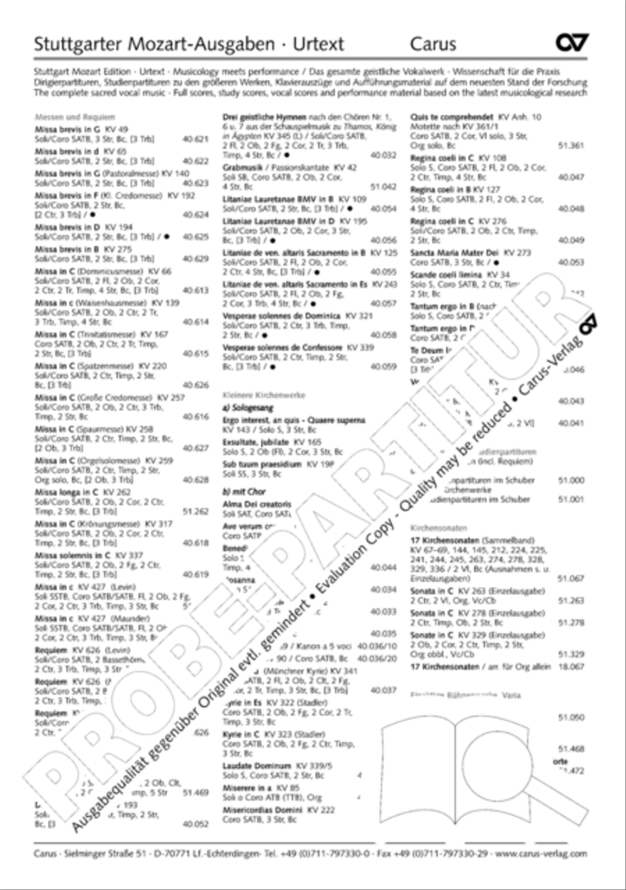 Regina coeli in C major 4-Part scores gallery preview page 29