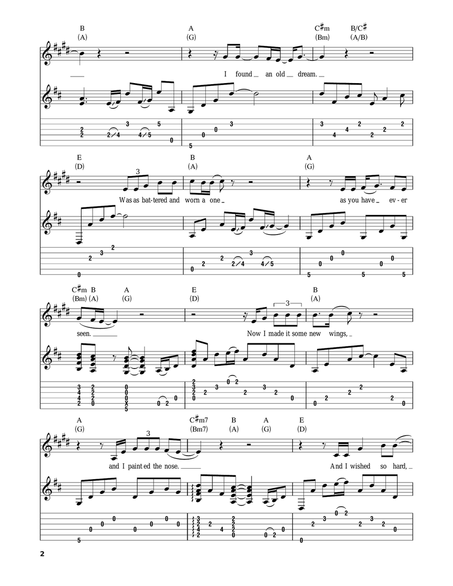 Carry Me Acoustic Guitar scores gallery preview page 2