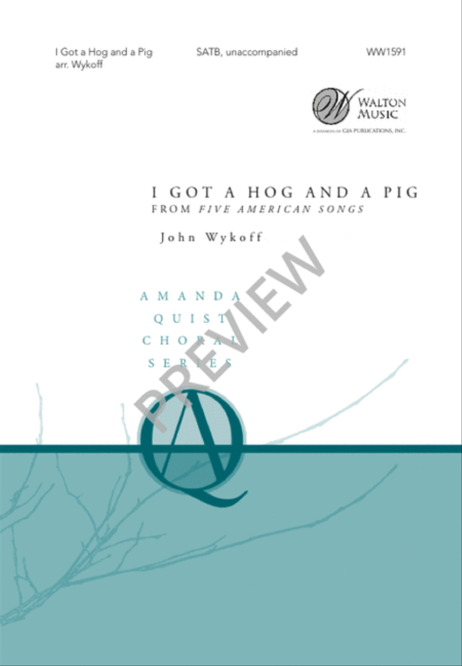 I Got a Hog and a Pig I Got a Hog and a Pig 4-Part scores gallery preview page 2