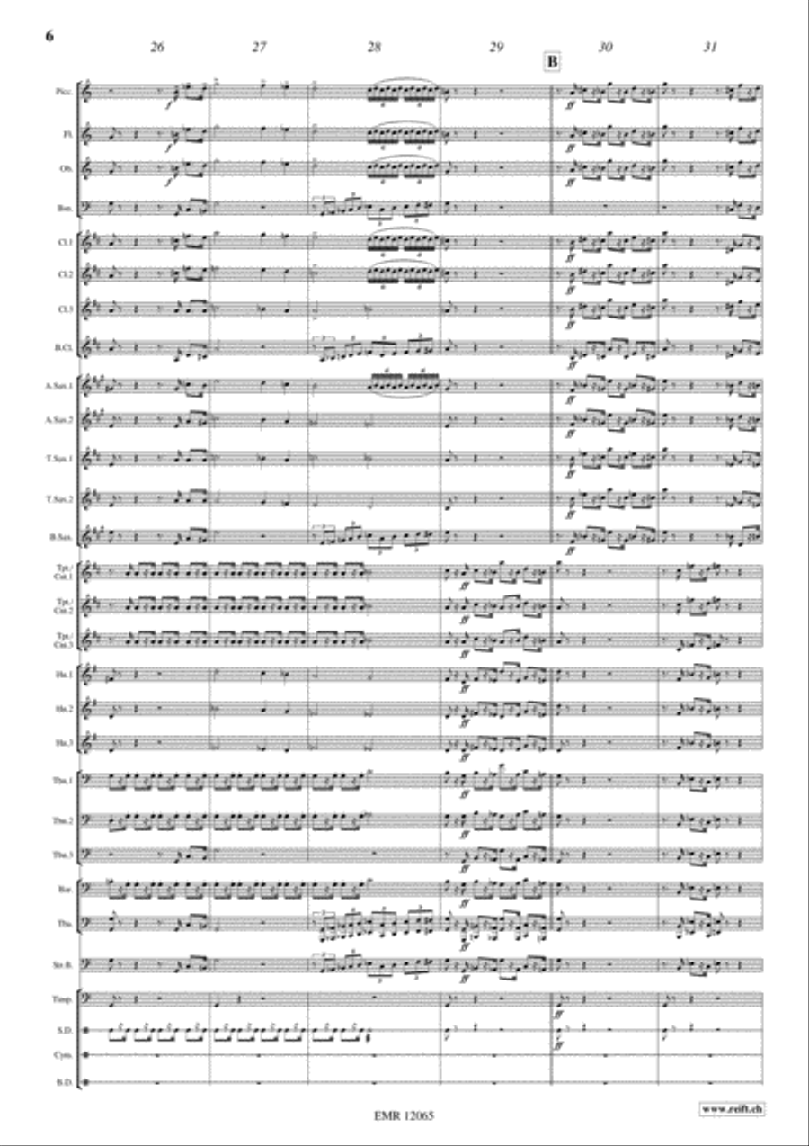 Lyon Concert Band scores gallery preview page 7