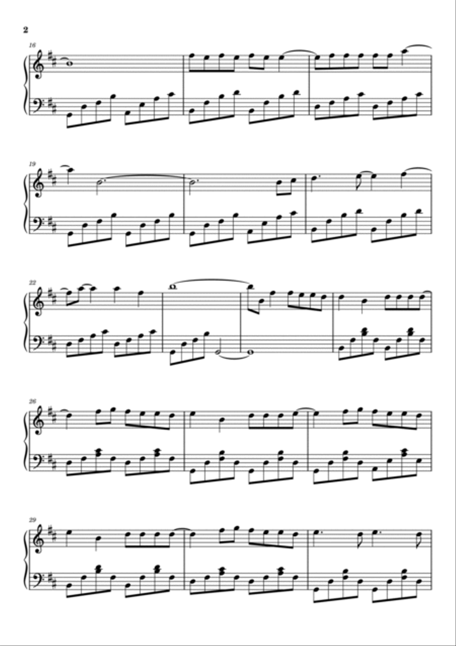 Bad Habits Piano Solo scores gallery preview page 2
