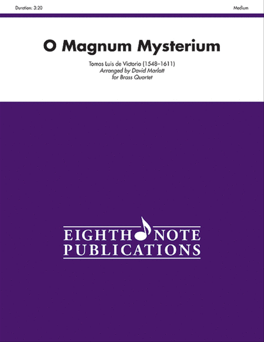 O Magnum Mysterium Brass Quartet scores gallery preview page 1