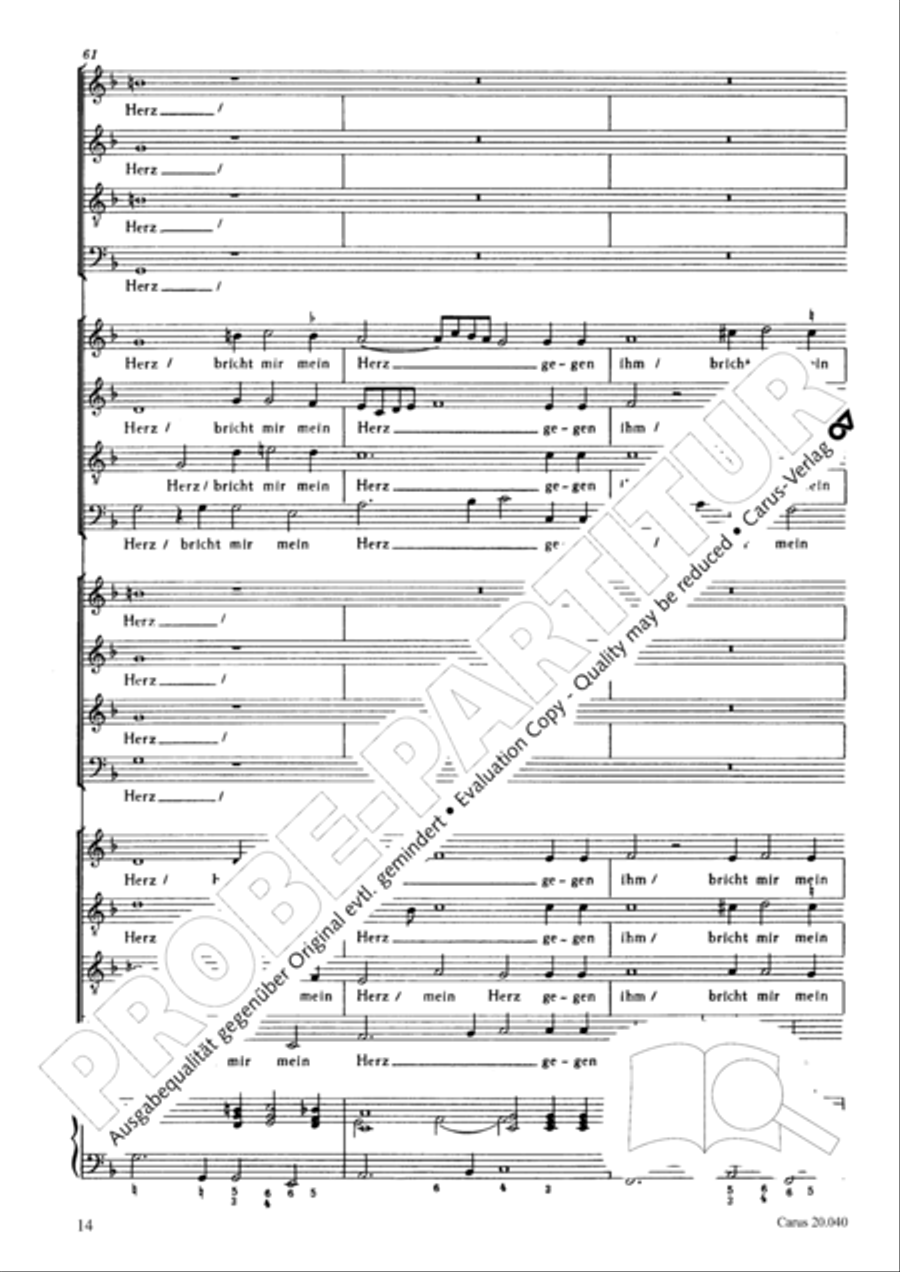 Is Ephraim my dear son? (Ist nicht Ephraim mein teurer Sohn) 4-Part scores gallery preview page 15