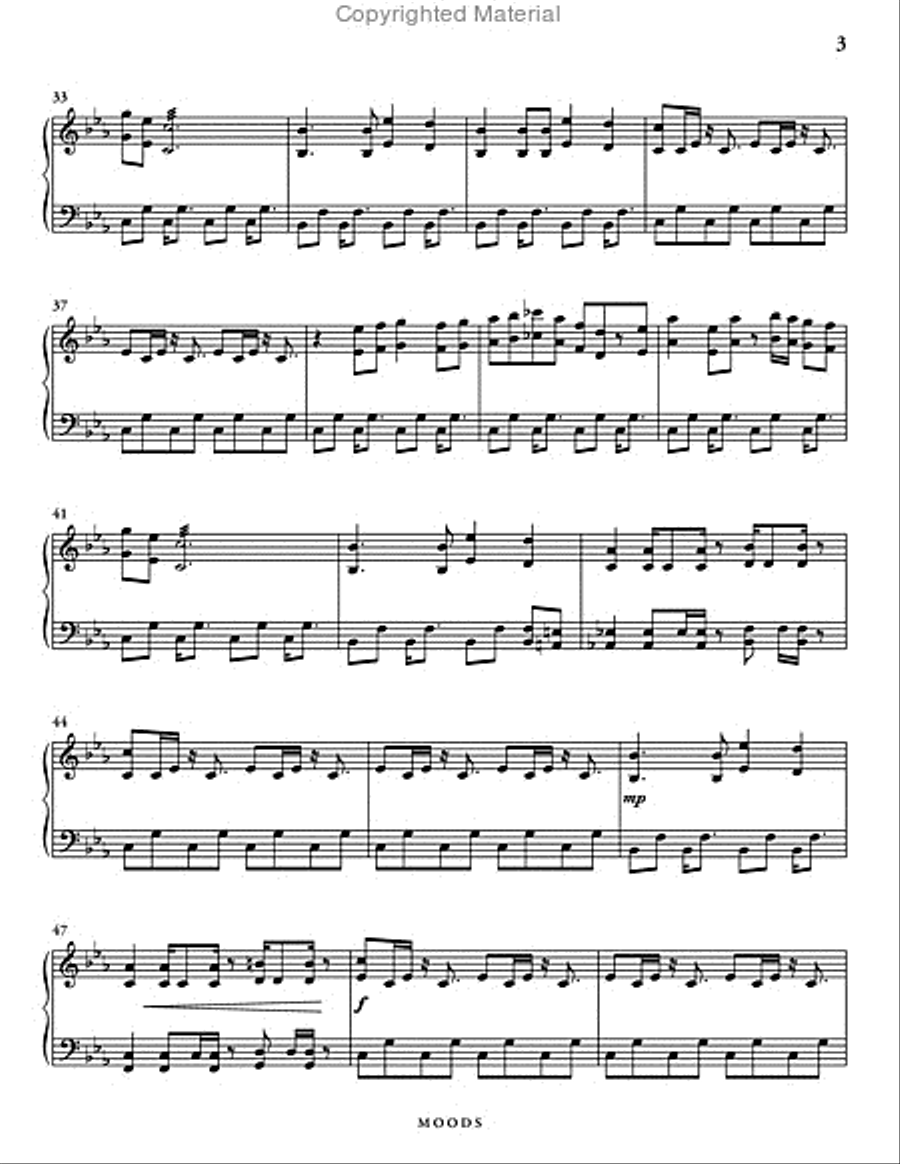 Moods for Solo Marimba Percussion Ensemble scores gallery preview page 4