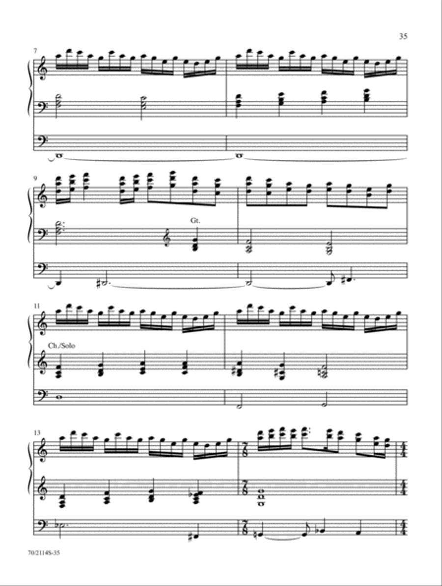 Again, I Say, Rejoice! Organ Solo scores gallery preview page 14
