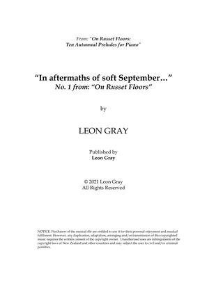 Soft September, On Russet Floors (No. 1), Leon Gray