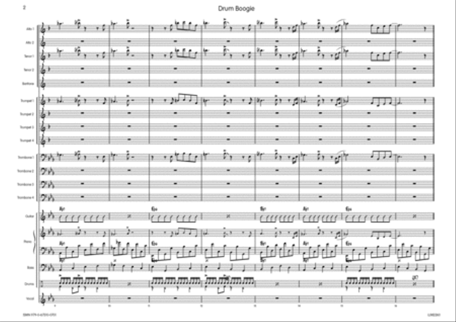 Drum Boogie Big Band scores gallery preview page 3