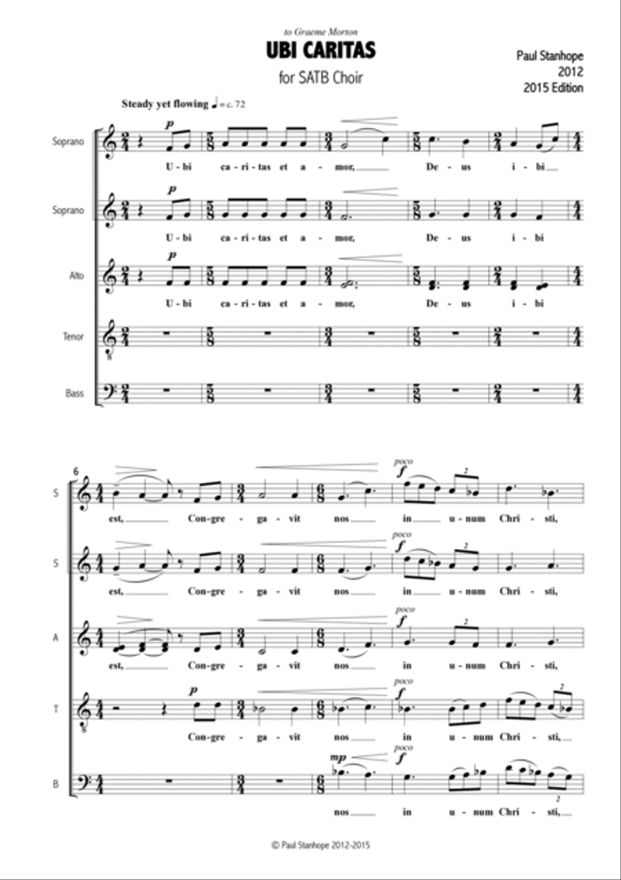 Ubi Caritas Divisi scores gallery preview page 3