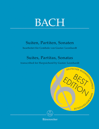 Book cover for Suites, Partitas, Sonatas