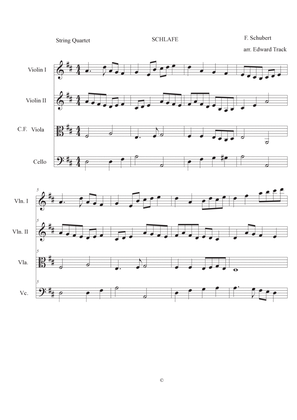 Schlafe - Schubert - string quartet