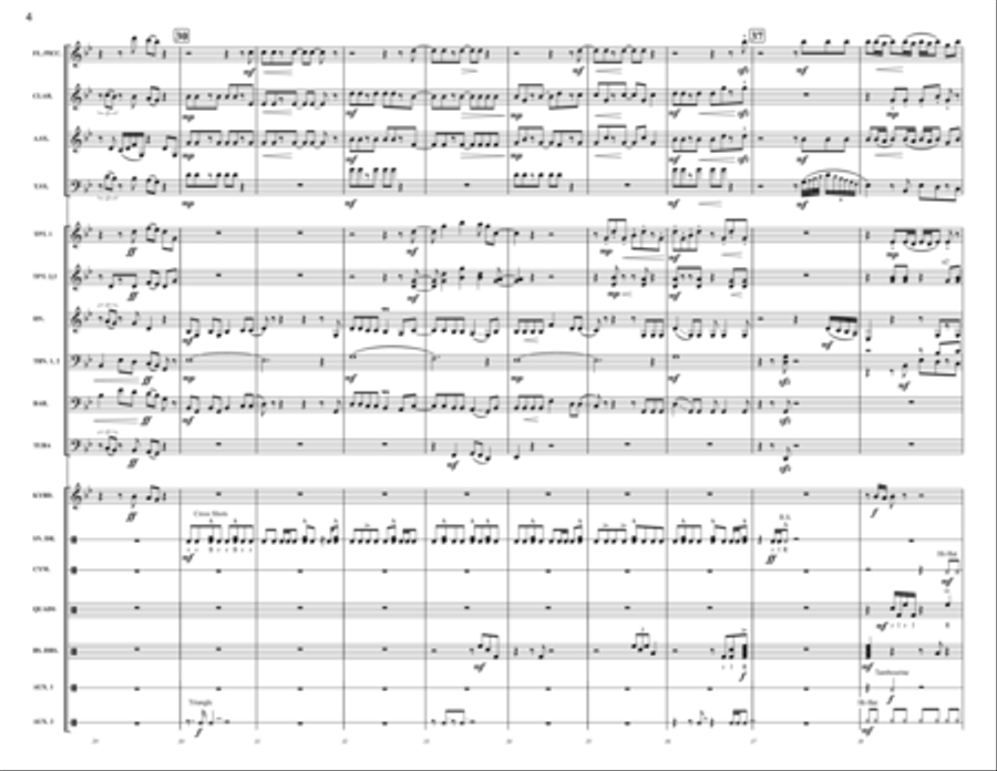 I Ain't Worried Marching Band scores gallery preview page 6