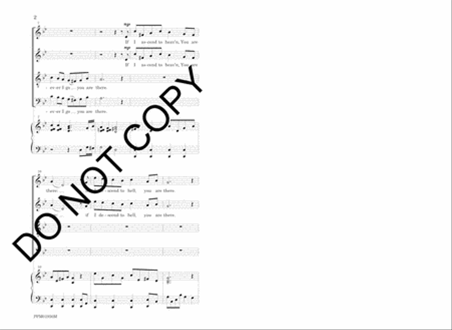 Where Can I Go From Your Spirit? 4-Part scores gallery preview page 5