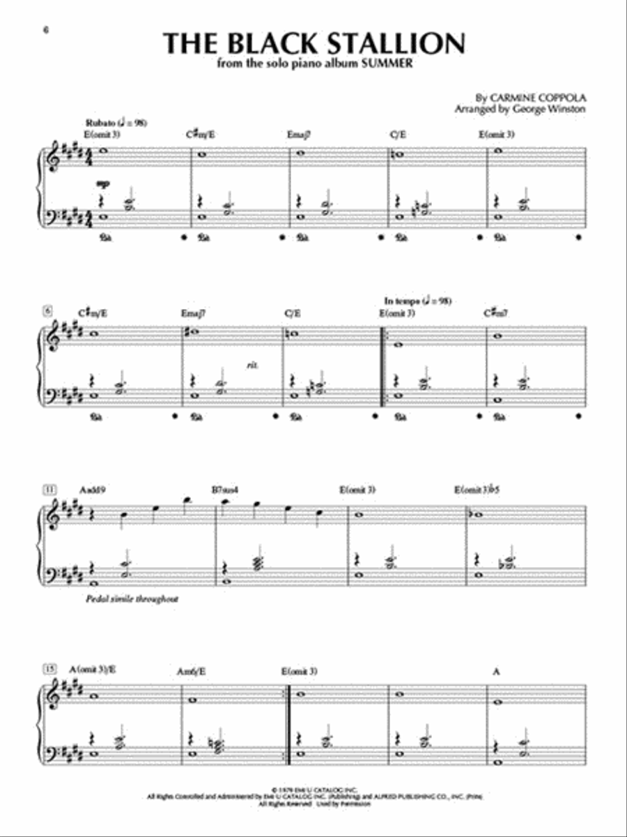 George Winston Piano Solos Piano Solo scores gallery preview page 2
