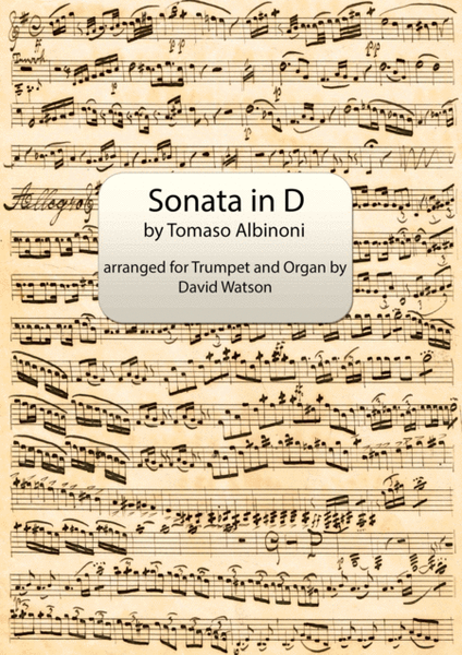 Sonata in D (originally in A) for Trumpet and Organ. image number null