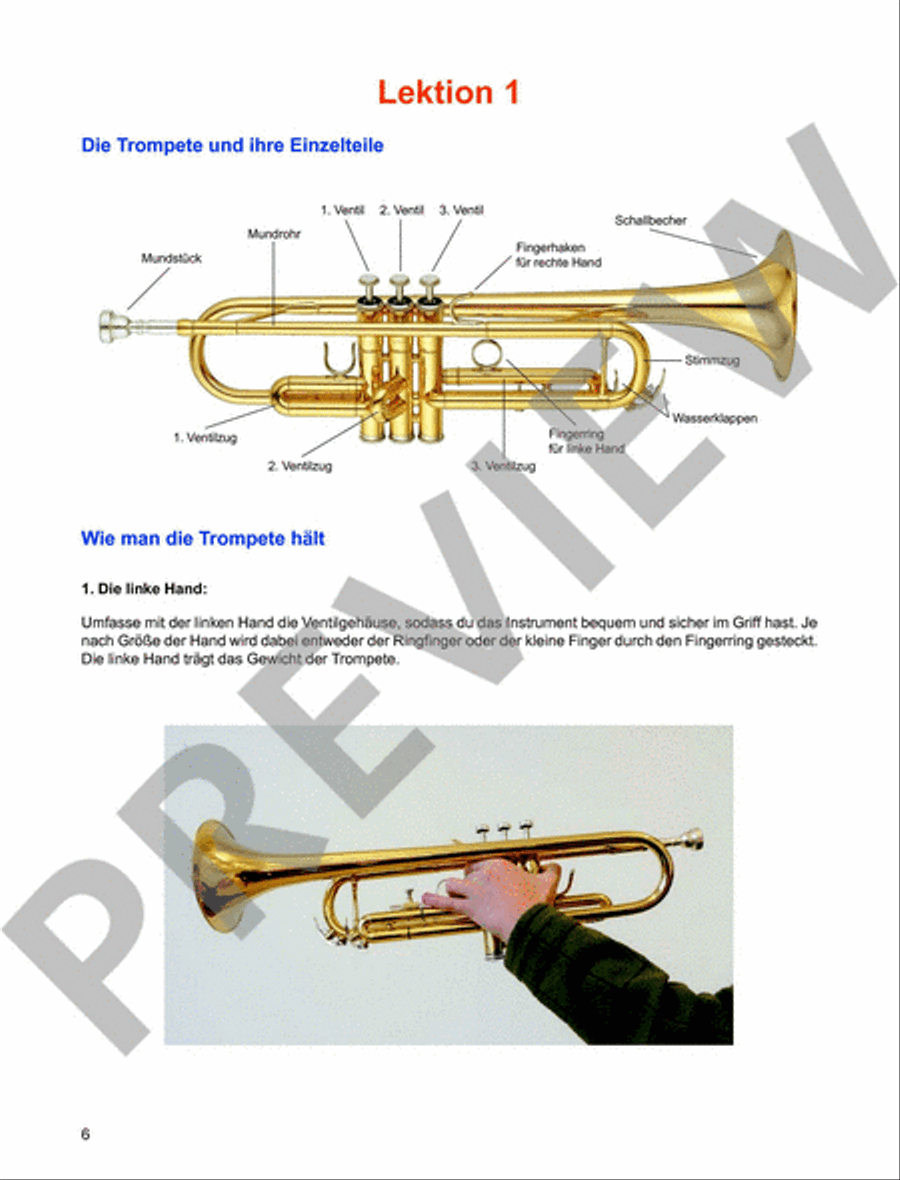 Trompetenschule für Anfänger Vol. 1 Trumpet scores gallery preview page 2