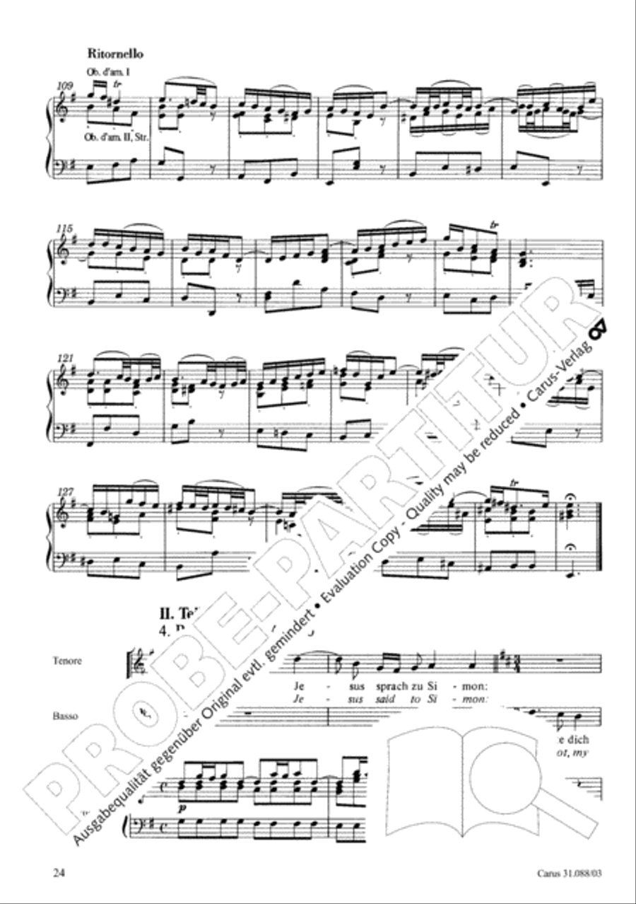 See now, as fishermen I will send you (Siehe, ich will viel Fischer aussenden) 4-Part scores gallery preview page 25