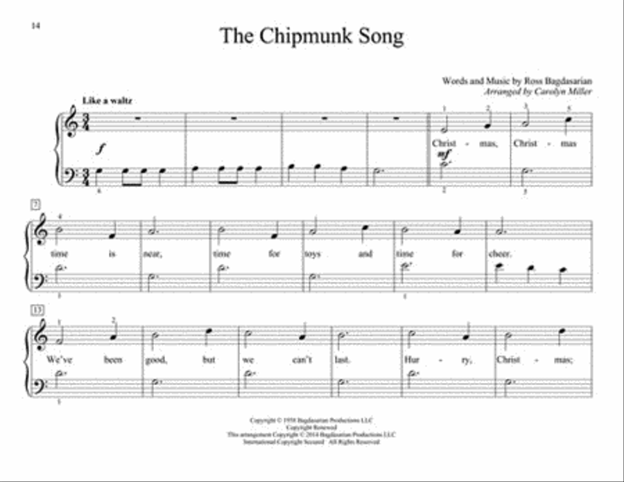 John thompson shop first christmas tunes