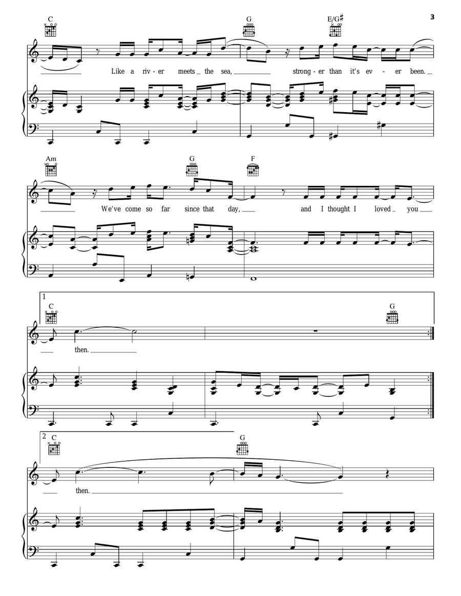 Then Piano, Vocal, Guitar scores gallery preview page 3