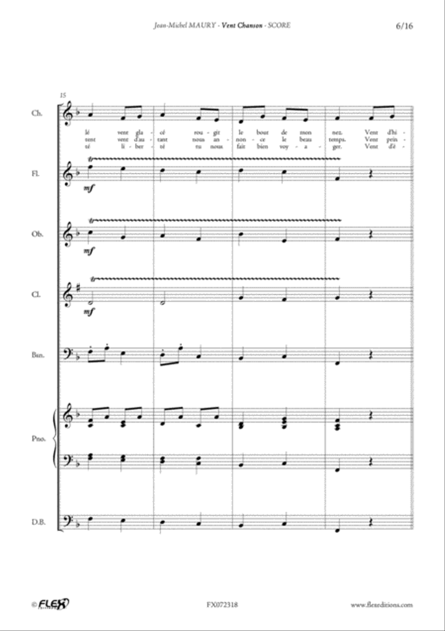 Vent Chanson Children's Choir scores gallery preview page 6