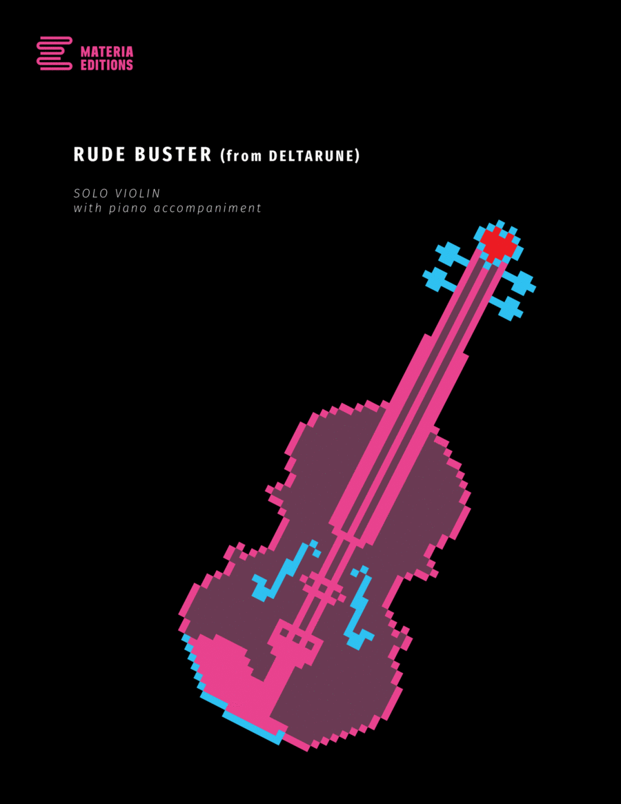 Rude Buster (from DELTARUNE) (for Solo Violin with Piano Accompaniment) Violin Solo scores gallery preview page 1