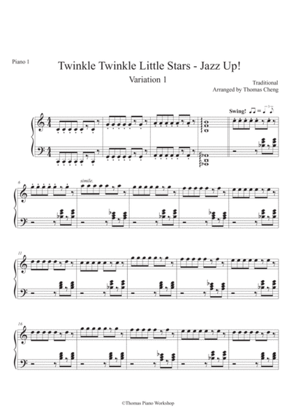 Twinkle Twinkle Little Star x 5 Jazz reharmonisations