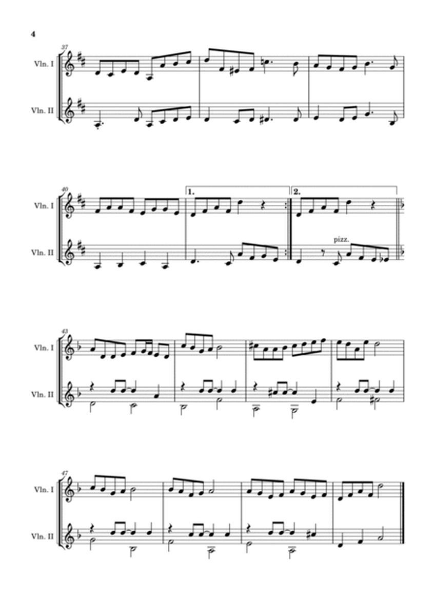 Anacleto de Medeiros - Yára. Arrangement for Violin Duet. Complete Score and Parts image number null
