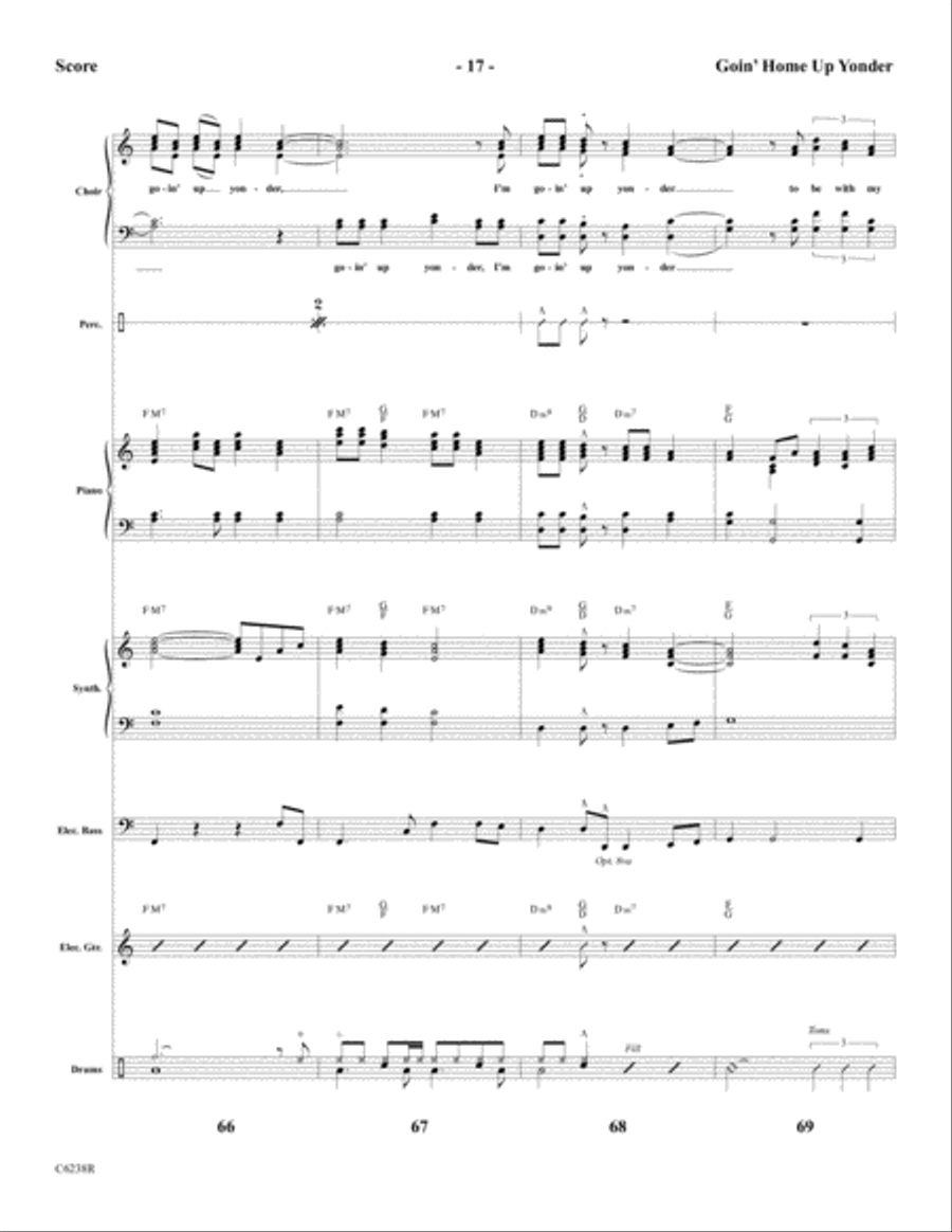 Goin' Home Up Yonder Choir scores gallery preview page 19