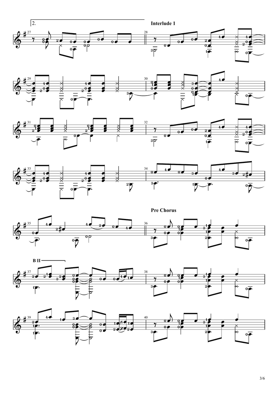 Karena Kutahu Engkau Begitu (kkeb) Acoustic Guitar scores gallery preview page 3