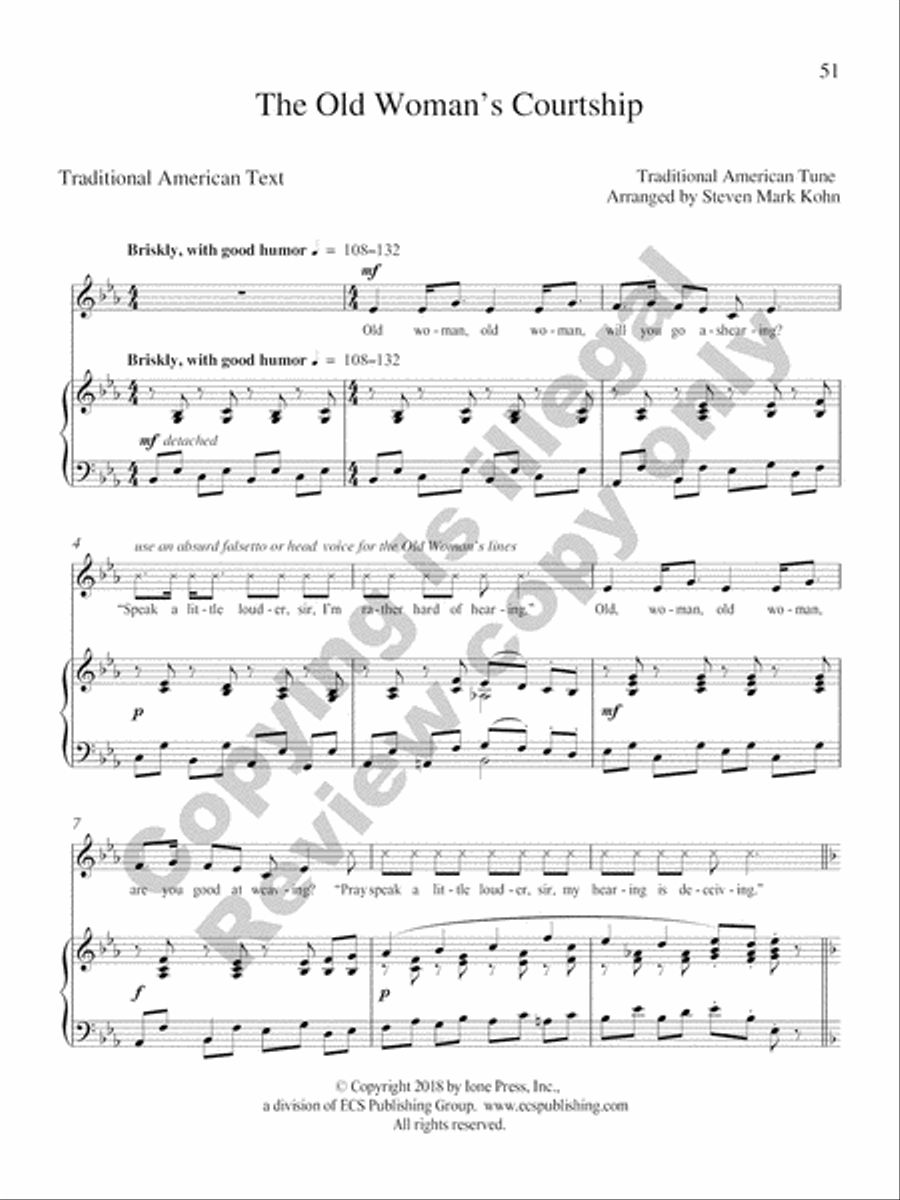 American Folk Set Low Voice scores gallery preview page 43