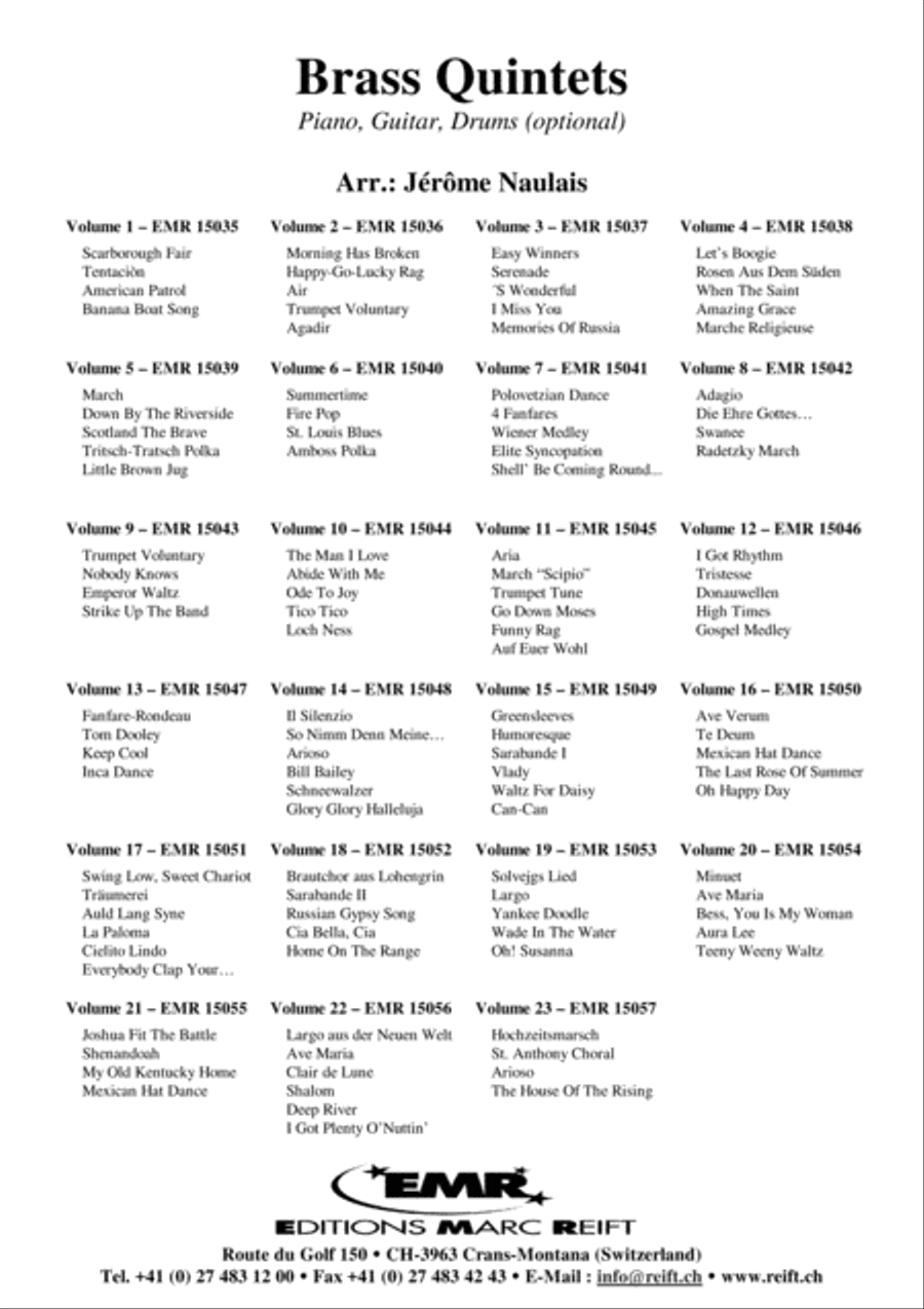 Brass Quintets Vol. 4 Brass Band scores gallery preview page 8