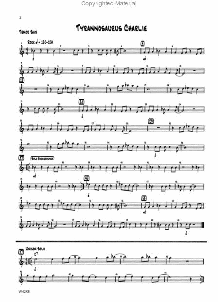 Standard of Excellence First Jazz Performance-Bb Tenor Saxophone Concert Band scores gallery preview page 2