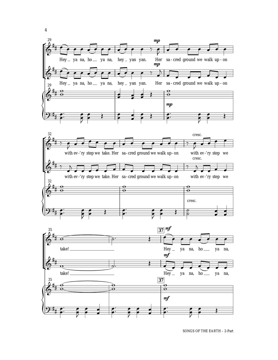 The Earth Is Our Mother The Earth Is Our Mother 2-Part scores gallery preview page 4