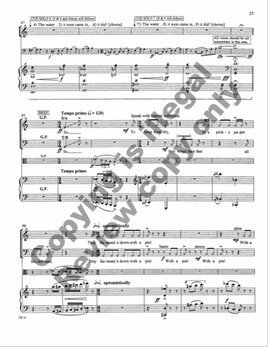 A Song, A Prayer, A Voyage 4-Part scores gallery preview page 25