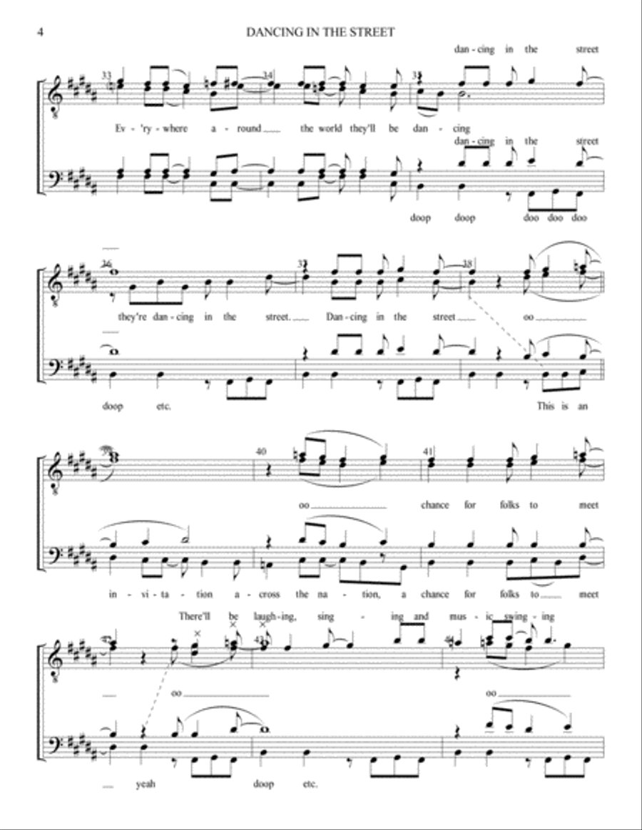 Dancing In The Street TTBB scores gallery preview page 4