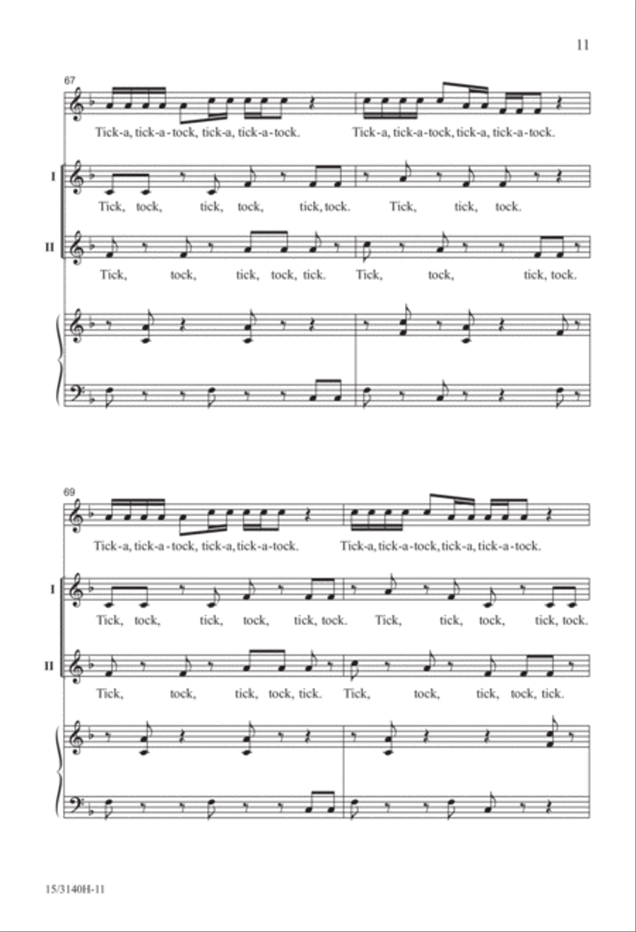 Just Like Clockwork! 2-Part scores gallery preview page 12