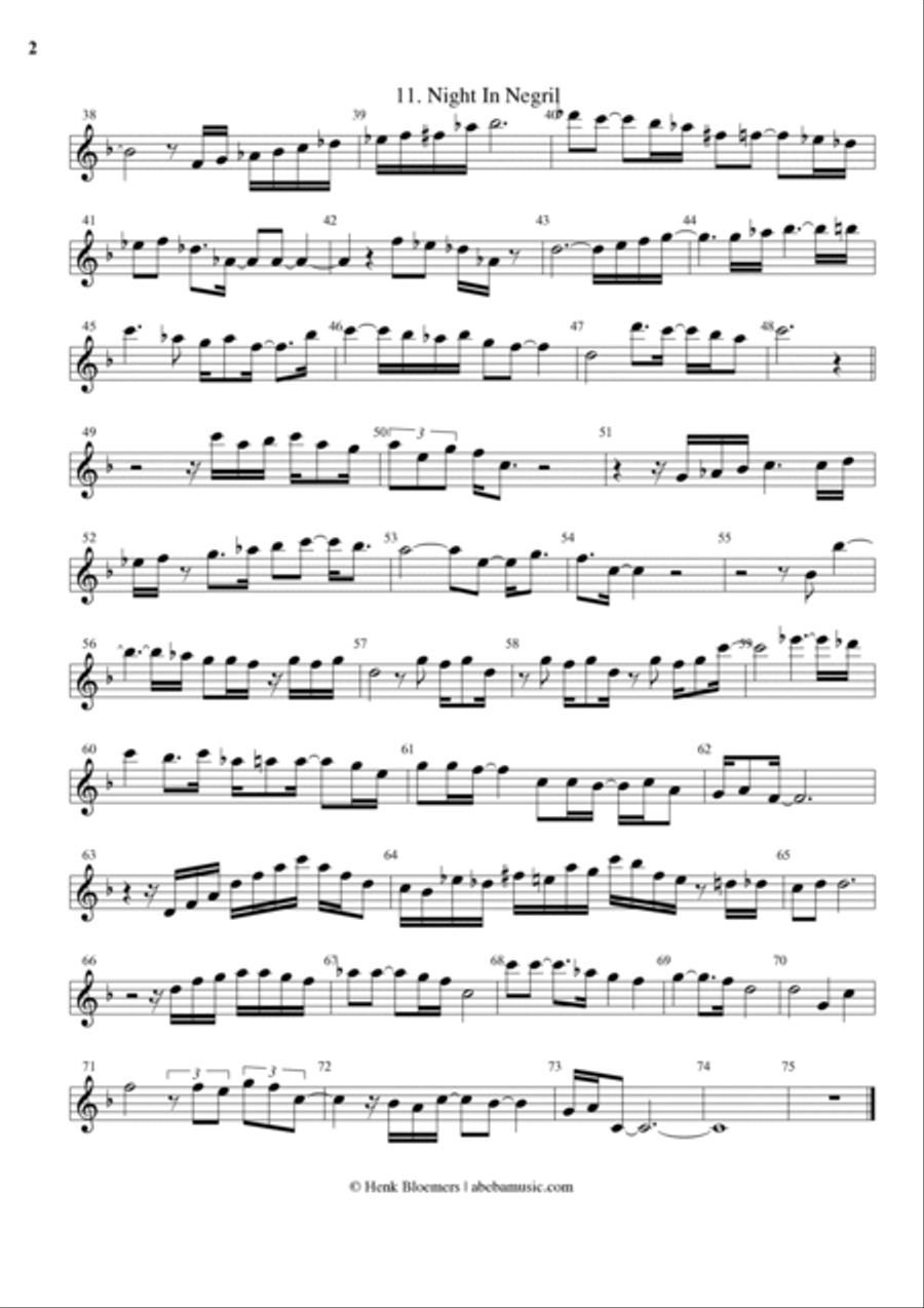 Night in Negril Small Ensemble scores gallery preview page 4