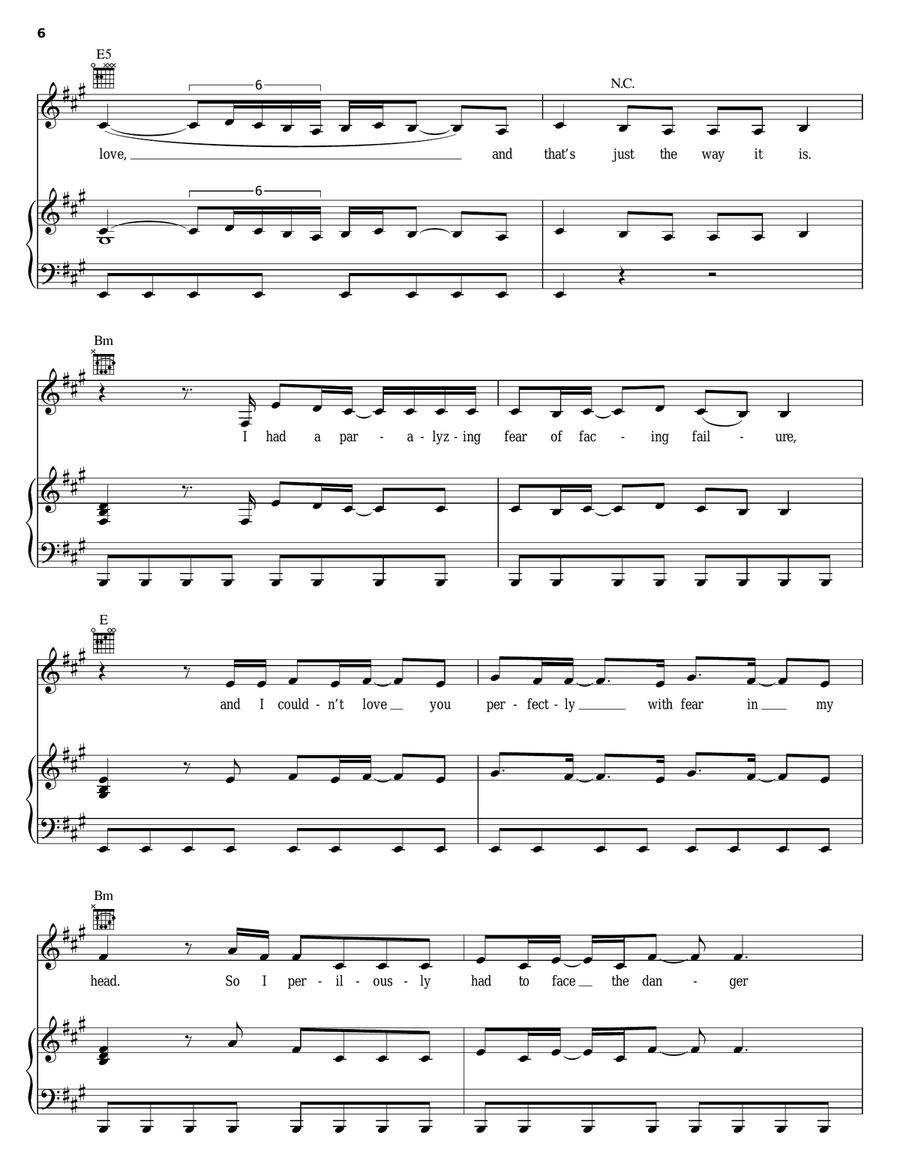 Lose Myself Piano, Vocal, Guitar scores gallery preview page 6
