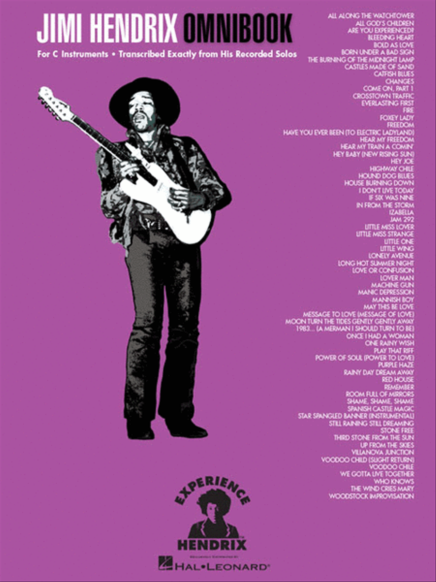 Jimi Hendrix Omnibook Guitar Tablature scores gallery preview page 6