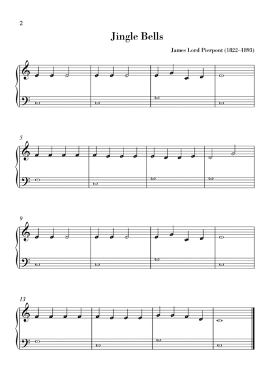 Jingle Bells easy piano for beginners Easy Piano Digital
