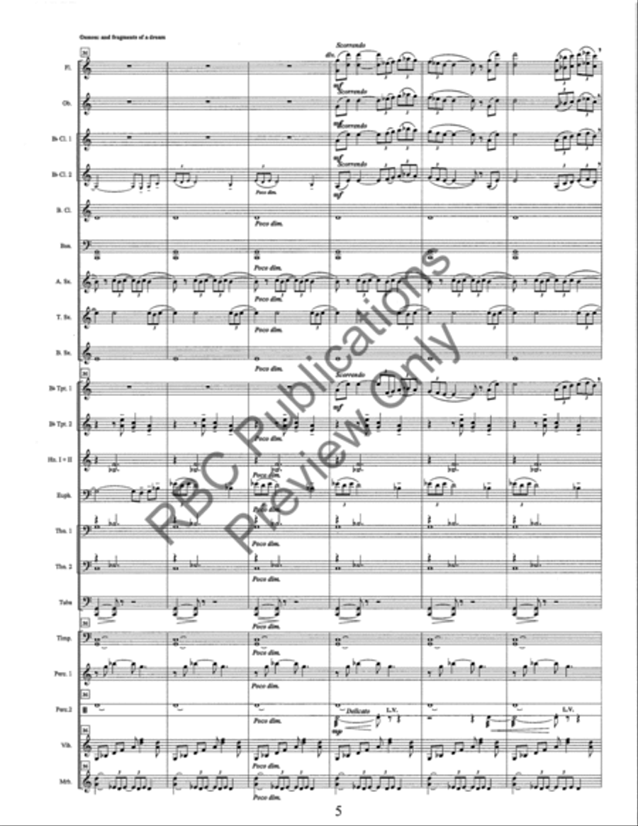 And Fragments Of A Dream And Fragments Of A Dream Concert Band scores gallery preview page 8