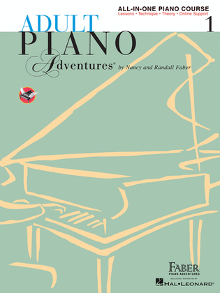 Book cover for Adult Piano Adventures All-in-One Piano Course Book 1