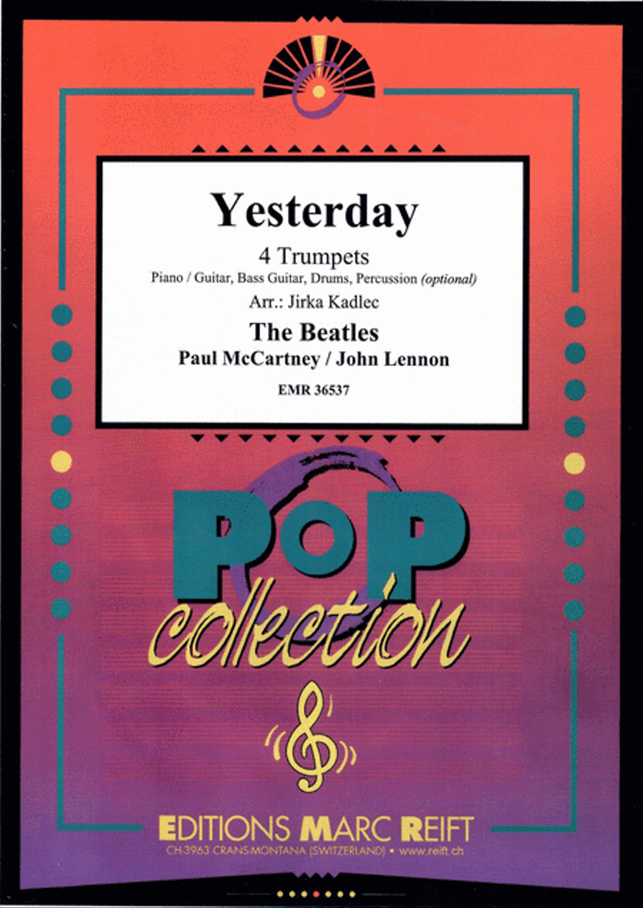 Yesterday Trumpet scores gallery preview page 1