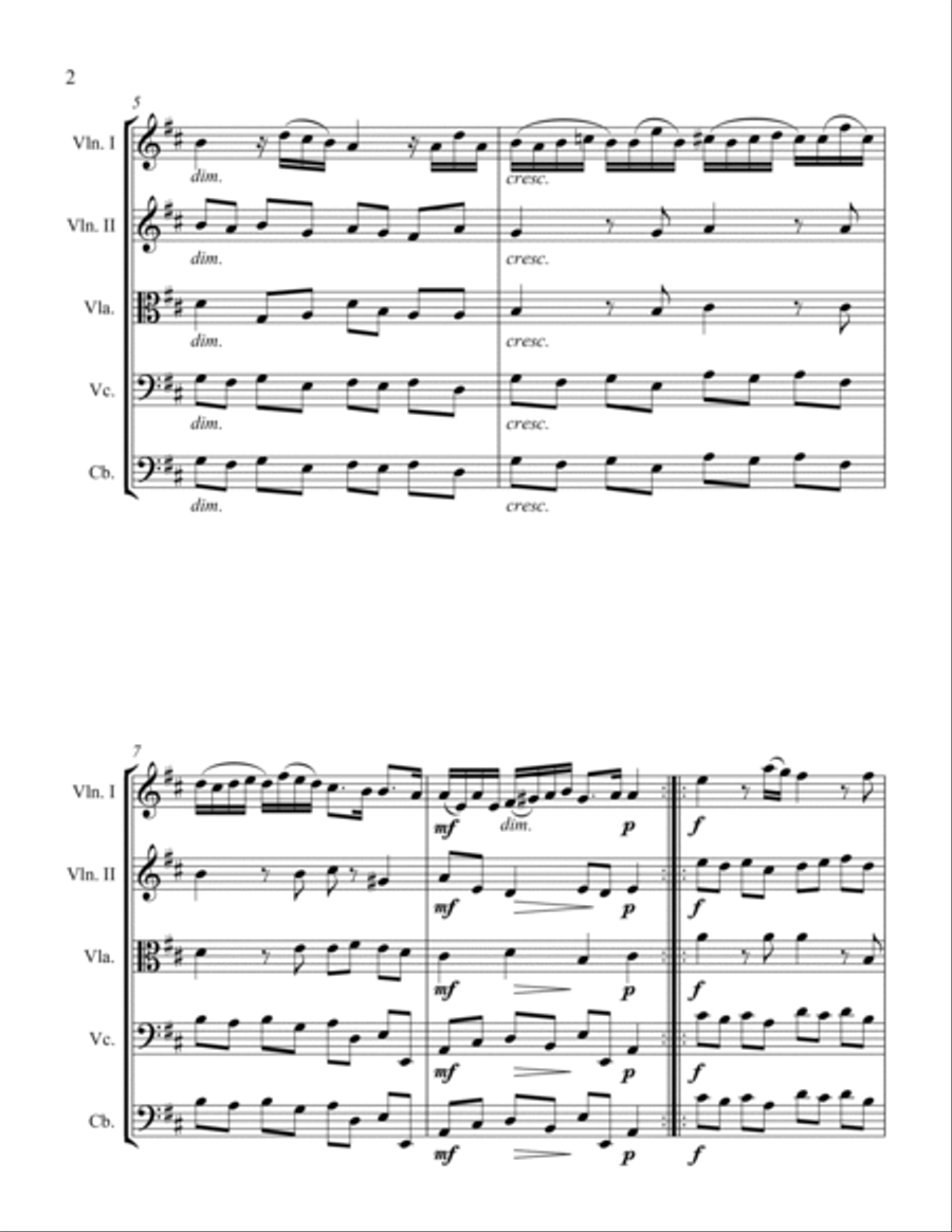 Aria Aria String Orchestra scores gallery preview page 2